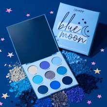 ColourPop Going Coconuts Nude Eyeshadow Palette - Cool-Toned Brown Eye Makeup Palette With 9 High-Pigment Matte And Shimmer Eyeshadow Finishes - Ultra-Velvety, Long-Wearing Formula (0.3 Oz) - Blue Moon - 查看 7