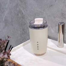 SMEG 320ML Office Beverage Vacuum Cup Travel Portable Drinking Cup Stainless Steel Vacuum Car Leak Proof Handle Coffee Vacuum Cup Thermal Insulation Cooling Cup Back To School