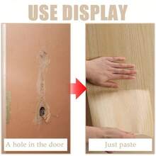 1 件 20cmx5m 自粘木纹修复贴纸，适用于门框 - 黑色乙烯基装饰覆盖胶带，适用于受损木材，易于使用，隐藏瑕疵，非常适合卧室或客厅装饰 - 彩色 - 查看 12