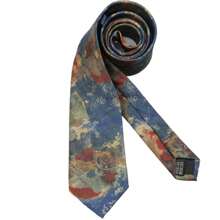 Artistic Jacquard Floral Neck Ties Cravat Ascots Oil Painting Tie Bowknot Gravatas Wedding Necktie Gentleman Party Unisex Cosplay
