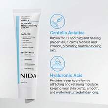 Crema hidratante Nida con centella asiática - Hidrata suavemente el rostro, crema hidratante y luminosa de uso diario - Hidrata la piel, Crema hidratante suprema - Crema ultra hidratante 100ML - 1 pieza - Ver 3