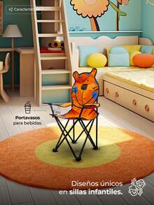 Sillas Plegables Para Camping Infantiles - Naranja - Ver 2