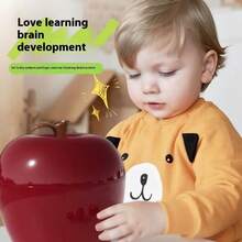ABS Material, Digital Matching Apple Toy Set For Baby Early Education Puzzle Toys, Suitable For Children Aged 18+, Cultivates Children's Hands-On Ability, And Sells 12PCS Of Early Education Toys.