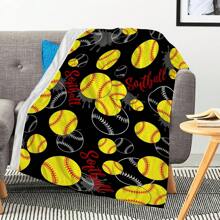 Ball Pattern Flannel Throw Blanket - Super Soft Flannel Printed 3D Blanket,  Suitable For Sports Enthusiasts,As Birthday Gifts, Family, Wedding, Souvenir Blankets, Polyester Blankets Suitable For All Seasons, Washable, Machine Washable, Lightweight, Breathable, Comfortable, Warm, Unique, 280gsm For Him, Her Personalized Ideal Gifts For Her, Him, Family, Boyfriend, Girlfriend, Father, Family, Mother, Lover, Daughter, Son, Grandfather, Grandmother, Friend, Classmate, Pet.   Perfect Nap, Camping, Travel, Home, Daily Life, Office Decoration, Birthday, Anniversary, Valentine's Day, Thanksgiving, Christmas, Halloween, Mother's Day, Father's Day, Wedding, New Year Gifts ,Sofa,Bed,Car,Bedroom,Living Room,Office,  Outdoor Camping, Beach,Wall Decoration Ships