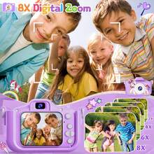 Kids' Camera, 1080P HD, 48MP, Video Recording Supported, Built-In Five Games, Perfect For Boys And Girls As Gifts For Children's Day, Christmas, Thanksgiving, Or Birthdays - Multicolor - View 7