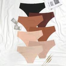 Kit Up To 5 Laser Cut Seamless Premium Non-Brand Thong Panties - Multicolor - Ver 2