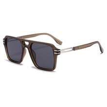 Vintage Double-Beam Square Glasses, Fashionable European And American Glasses, Suitable For Daily Wear, Commuting, And Streetwear