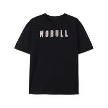 Camiseta NOBULL de talla pequeña para hombres, de manga corta, con logo gráfico, de rendimiento para el gimnasio, muy popular