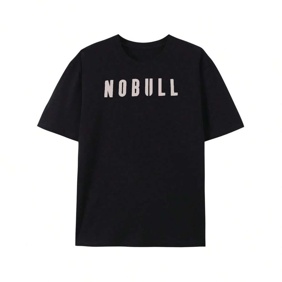 Camiseta NOBULL de talla pequeña para hombres, de manga corta, con logo gráfico, de rendimiento para el gimnasio, muy popular