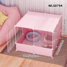 室内宠物围栏狗幼犬猫用围栏，免费空间家用笼子，适用于博美犬泰迪柯基犬小猫小动物 - 彩色 - 查看 3