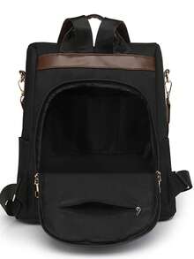 Women's Anti-Theft Backpack, Suitable For Travel, School, Laptop - Black - View 7