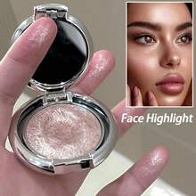 HERORANGE 反光高光粉，珠光闪光，精细研磨，自然光泽，防水防汗，用于高光面部和轮廓、眼影、化妆，小巧便携，情人节的绝佳礼物，适合派对、角色扮演和各种场合 - 彩色 - 查看 4