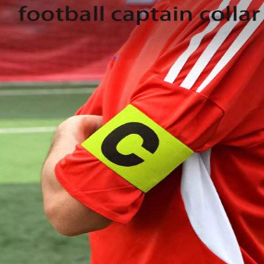 1pc Reusable Captain Armband Hook And Loop Elastic C-Shape Sports Arm Band Badge For Football Match - Multicolor - View 1