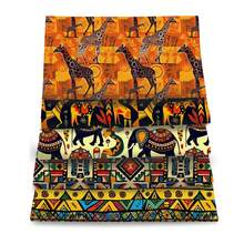 African Kente Themed Fabric Bundle - 5pcs, Assorted Colors, Pre-Cut Polyester Quilting Squares For DIY Crafts, Gift WrappingQuilt Making Sewing Quilting Crafting Hand Sewing DIY Doll Fabric Stitching - Multicolor - View 3