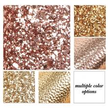 5pcs/Set Chunky Glitter Faux Synthetic Leather 7.7*12.9inch Fabric Sheets For DIY Bows, Waist Belt, Earrings, Handbag, Phone Case, Pencil Case, Shoes Bags Artificial Leather Crafts Handmade Material