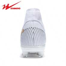 STARNOVO 男女通用足球鞋，时尚运动足球鞋，弹性鞋领，更加舒适，专业足球鞋，适合训练和比赛（本商品有尺码表，请检查您的脚码）