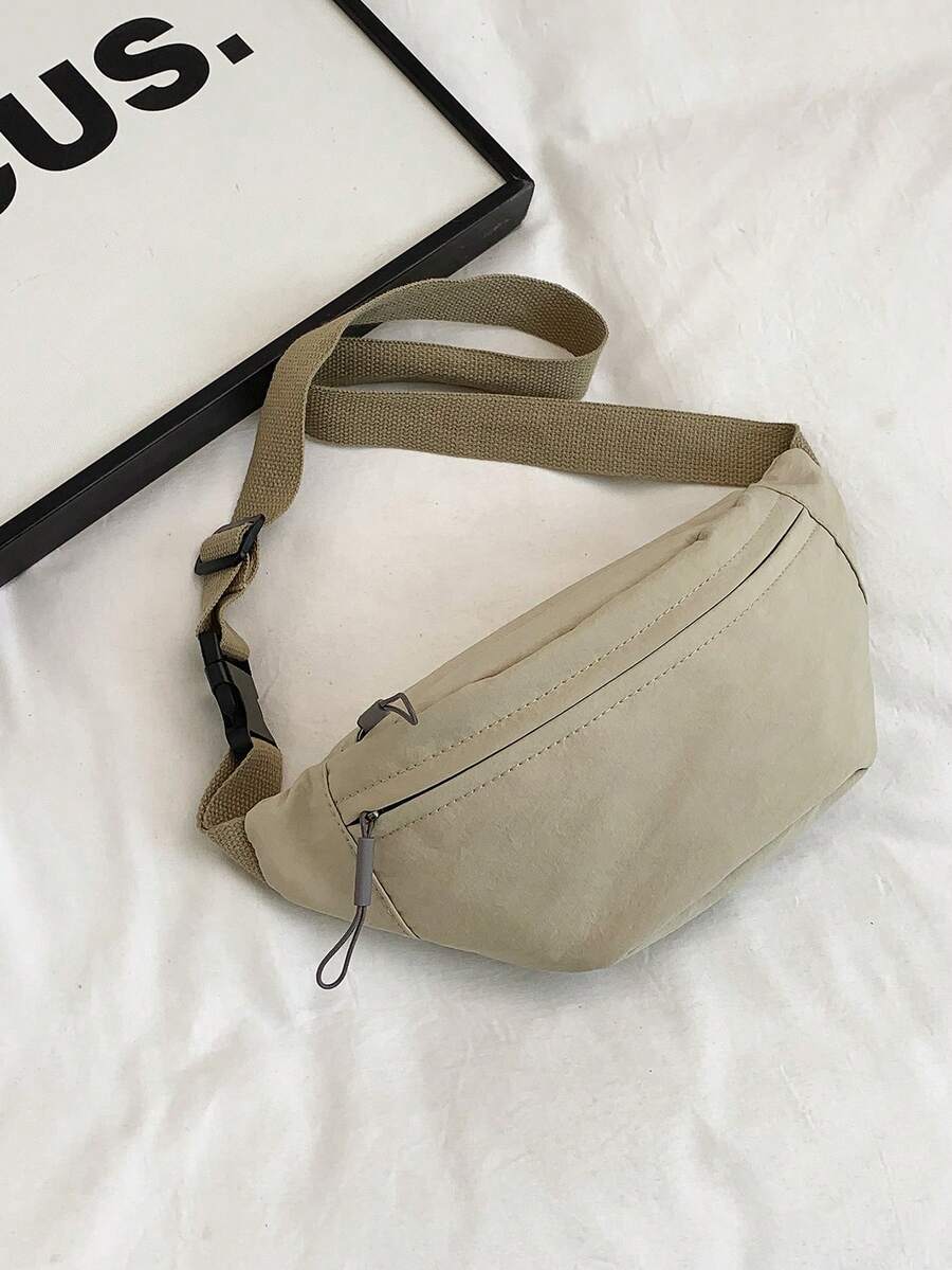 2025 男士尼龙休闲腰包，新款运动腰包，简约百搭设计 - 彩色 - 查看 1