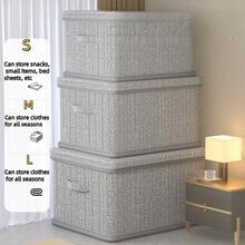 Large Capacity Foldable Clothing Storage Box, Multi-Purpose Organizer Bin For Wardrobe, Home Use - Multicolor - View 11