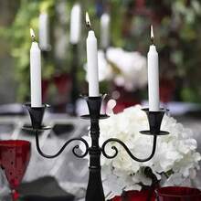 10 支白色锥形蜡烛 - 8 英寸高无香晚餐和桌面蜡烛 - 慢燃、无烟蜡烛，每支蜡烛燃烧时间 6-7 小时 - 彩色 - 查看 6