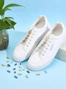 5/10pcs Metal Shoelace Locks, Alloy Shoelace Buckles That Do Not Require Tying, Reusable Shoelace Buckles, Non Binding Shoelace Buckles, Knotless Shoelace Fixing Accessories, Shoelace Decorations, Suitable For Sports Shoes And Casual Shoes,Shoe,Spring Summer Picks,Brides Maid Gifts,Room,Bedroom Deccor,Bedroom Deccor,Beach,Travel,For Men,For Women,Vacation - Multicolor - View 4