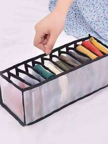 Hộp đựng đồ dạng ngăn kéo 1/2/3 chiếc có vách ngăn - Thích hợp để đựng đồ lót, tất và quần lót. Túi đựng đồ gia dụng đa năng. Túi vải gấp gọn. Tiết kiệm không gian, tiện lợi hơn cho việc cất giữ và tìm kiếm. Phong cách Nhật Bản, Hàn Quốc, Châu Âu và Mỹ. - màu đen - Xem 4