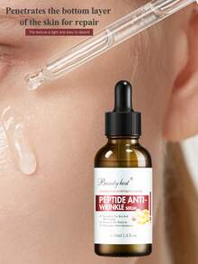 Beauty Host 1pc Peptide Face Serum, With Hyaluronic Acid & Oligopeptide-1, Smooth / Reduce The Appearance Of Wrinkles - White - View 4