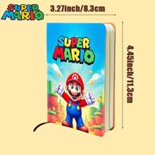 SuperMario 1 Set mit 3 Mini-Taschennotizbüchern aus Kunstleder mit 2 dazu passenden Kugelschreibern - tragbare Mini-Notizbücher mit je 100 Blatt, 100 Seiten, Lesezeichen, verschiedene Stile, kreative Mehrfarbstifte - geeignet für Reisen, Büro, Schule, Buchhaltung, Mini-Taschennotizbücher und zum Mitschreiben, Partygaben, Schulmaterial, Schulanfang