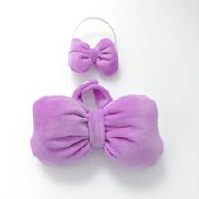 For Labubu Plush Doll [This Only Includes The Outfit]: 17cm Printed Overall Dress, Butterfly Decor Replacement Outfit For 10cm Plush Doll