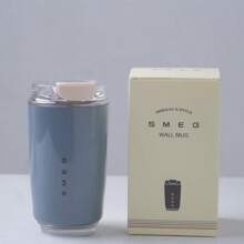 SMEG 320ML Office Beverage Vacuum Cup Travel Portable Drinking Cup Stainless Steel Vacuum Car Leak Proof Handle Coffee Vacuum Cup Thermal Insulation Cooling Cup Back To School