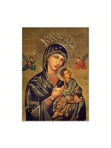 1pc Russian Orthodox Icon Canvas Art Print, "Our Eternal Help" Woman, Modern Home Wall Decor, Waterproof, Office, Bedroom, Restaurant, Bar Wall Art, Frameless, Perfect Gift And Decoration,Aesthetic Room Decor, Bedroom,Waterproof Canvas Wall Art, Artwork Wall Painting For Gift,Kitchen, Dining Room, Living Room, Cafe, Bar, Wall Decor , Home And Dormitory Decoration Gifts Birthday Graduation - Multicolor - View 17