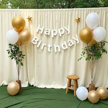 1 件优雅涤纶矩形弹力面料窗帘/桌布，颜色有海军蓝、粉色、红色、米色、浅蓝色、紫色 - 多功能装饰，适合婚礼、派对、家庭聚会等。 - 适合任何场合的多用途装饰，婚礼背景、露营、隐私保护。非常适合团体活动