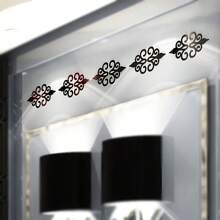 Set de 10 piezas de pegatinas de espejo decorativas autoadhesivas y removibles de acrílico hueco para la cintura. Adhesivos de espejo DIY para decoración del hogar, a prueba de agua y resistentes al aceite, adecuados para decorar salas de estar, dormitorios, baños, pasillos y oficinas (plata/oro/negro)