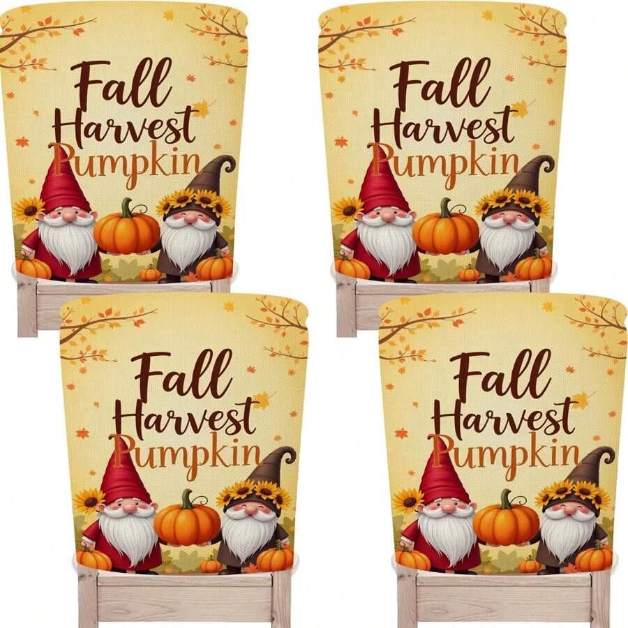 1 Stück/4 Stück/24 Stück Esszimmerstuhl Rückenbezüge mit Herbst-Ahornblättern, waschbar, für Zuhause, Restaurant, Wohnzimmer, Küchendekoration