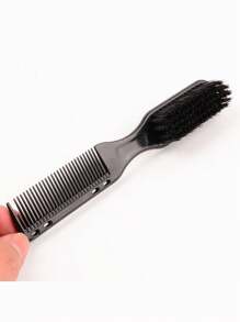 Multifunktionskamm für Männer, Haarbürste für Männer, eine doppelt verwendbare Bürste zum Stylen der Haare und Formen des Bartes, mit Kamm- und Bürstendesign, Dual-Zweck-Kamm, für Styling, Augenbrauenpflege und Naturhaare, Haarpflegeprodukte und -accessoires für Barbershop, Schönheitsreise-Essentials, Bartpflegewerkzeug für Männer, Ölbürstentexturkamm, Haarschneidewerkzeug, kann Bärte und Haare pflegen