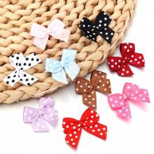 30pcs/Pack Mini Oil Drop Dot Bows, 2.5cm, DIY Accessories For Lingerie, Socks, Manicure, Hair Ornaments, Jewelry Decorations