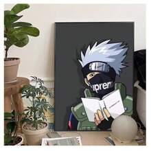 bandai 1 Stück gerahmtes japanisches klassisches, populäres, temperamentvolles Fantasy Anime Cover Art Poster, retro Malerei Cartoon Leinwand Hochauflösender Druck Wandkunst, moderne minimalistische Wohnzimmer Schlafzimmer Studenten-Wohnheim Bar Café Spielhallen Raum Wanddekoration Heimdekoration ästhetische Kunstbilder