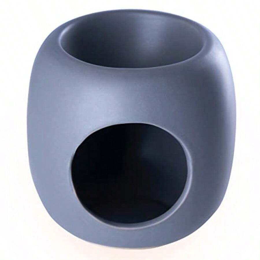 Grey Ceramic Oil Burner For Aromatherapy Relaxation Spa Aroma Lamp Aroma Burner 15cm Height 10cm Room Dr Aroma Ential Oil Burner Big Tealight Holder Scentsy WarmerM - Grey - View 1