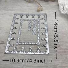 Metal Cutting Die Cut Mold Template, Wreath Frame Decorative Craft Cutting Die For Scrapbooking,Back To School,School Supplies