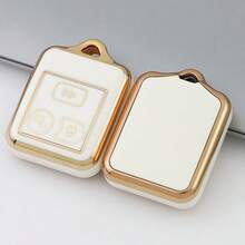 1 Exquisita llavero con lazo;Funda de TPU para llavero compatible con modelos seleccionados - Carcasa de llave de coche flexible compatible con F-150, F-250, F-350, Escape, Explorer, Expedition, Ranger y talla grande - Accesorio de llave con protección mejorada