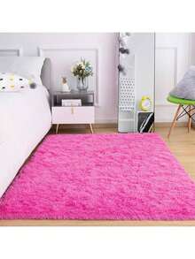 Shaggy Rug 2.00 X 1.50 Living Room Bedroom Office - 玫紅色 - 查看 2