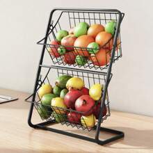 Fruit Basket,,Vegetable Basket,Kitchen Countertop Storage Basket,Wire Removable Storage Rack,Spices And Snack Racks