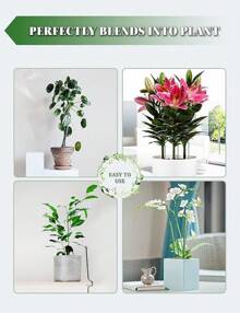 Joyhalo 16 Pack Plant Stakes For Indoor Plants, 12 Inch And 16 Inch Garden Stakes, Adjustable Plant Support Sticks For Tall Plants As Tomatoes Beans Orchid Vegetable