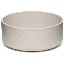 -Friendly Bamboo Pet Bowl Set -  Food & Water Dishes For Dogs & Cats - Dishwasher Safe, Non-Tip Design - Medium Size (Coffee-Brown) - Yến mạch màu be - Xem 1