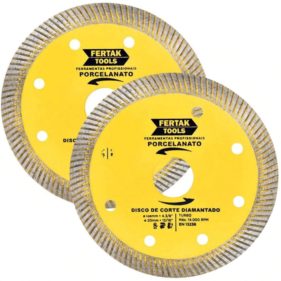 Cutting Disc For Porcelain Tile 105x20mm | 02 Un - View 1