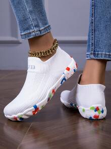 ZVB Indoor Soft-Sole Fitness Shoes, Suitable For Squats, Deadlifts, Jump Rope, Competitive Sports, Women's Barefoot Yoga, Non-Slip, Autumn/Winter Flat Cross-Training Sneakers, Aerobic Exercise, Treadmill Use