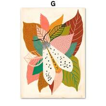 1 Stück Pilz-Schmetterling inspirierender Zitat Boho Kinderzimmer Wandkunst Leinwandbild Nordischer Poster und Drucke Wohnzimmer Dekoration, optionaler Rahmen