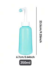 1 pièce Accessoire de toilette pour l'essuyage, brosse de bain à manche long pliable allongé, nécessaire de nettoyage portable avec bouteille de bidet et sac de transport. Soins personnels de salle de bain.
