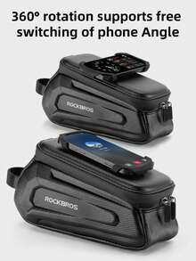 1 件自行车上管包硬壳前梁包山地/公路车触摸屏马鞍包骑行装备 - 彩色 - 查看 5