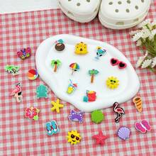 26Pcs Cute Summer Beach Vacation Cartoon Shoe Charms Decoration,Suitable For Hollow Out Clogs, Beach Sandals, Flip-Flops - 26Pcs - View 2