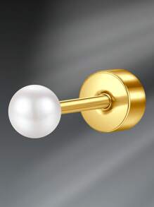 CIZME Pendientes de tuerca de acero inoxidable de 16/20 calibres para cartílago, hélice, piercings, anillos para la nariz, aro para el septum, anillos para el labio, pendientes de espalda plana para mujeres